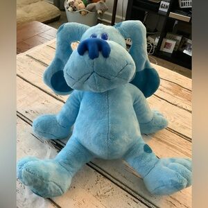 Retired Ty Beanie Buddies 2007 BLUES CLUES 11.5" BLUE Plush Dog